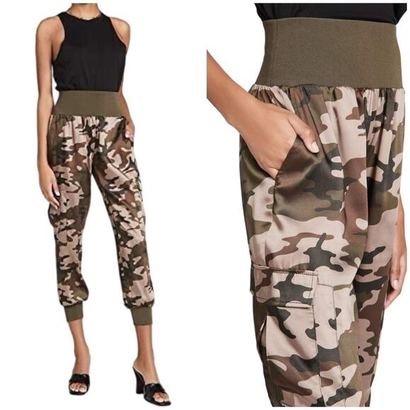 cinq a sept GILES Brown Camo Print PANT SZ L $265.00 - Picture 2 of 14